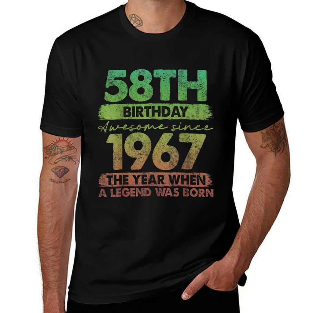 58 Year Old Gifts Vintage 1967 Limited Edition 58th Birthday  Stretchy T-Shirt