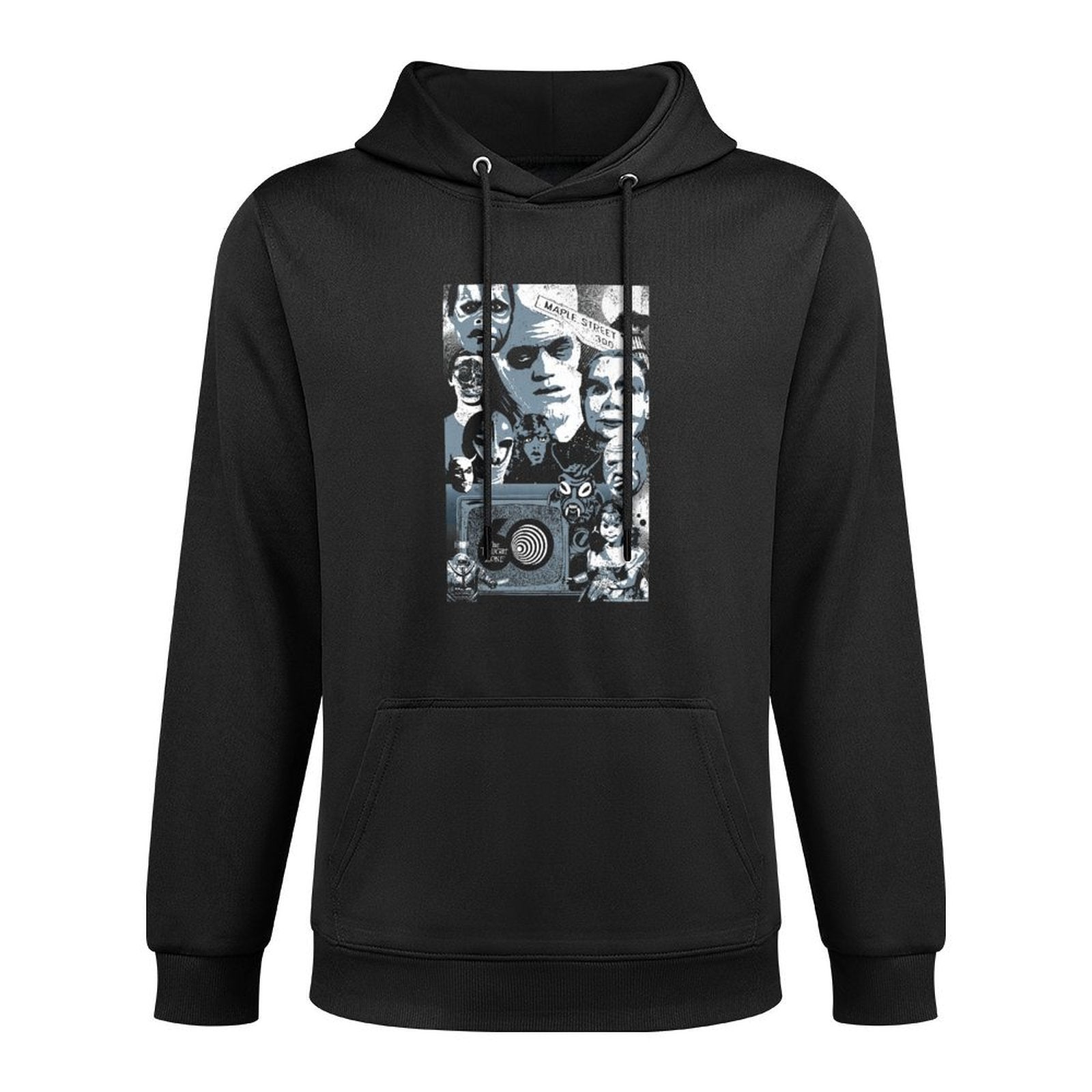 The Twilight Zone 60th Anniversary Maple Street Group Shot Premium Medium-Weight Fabric Hoodie