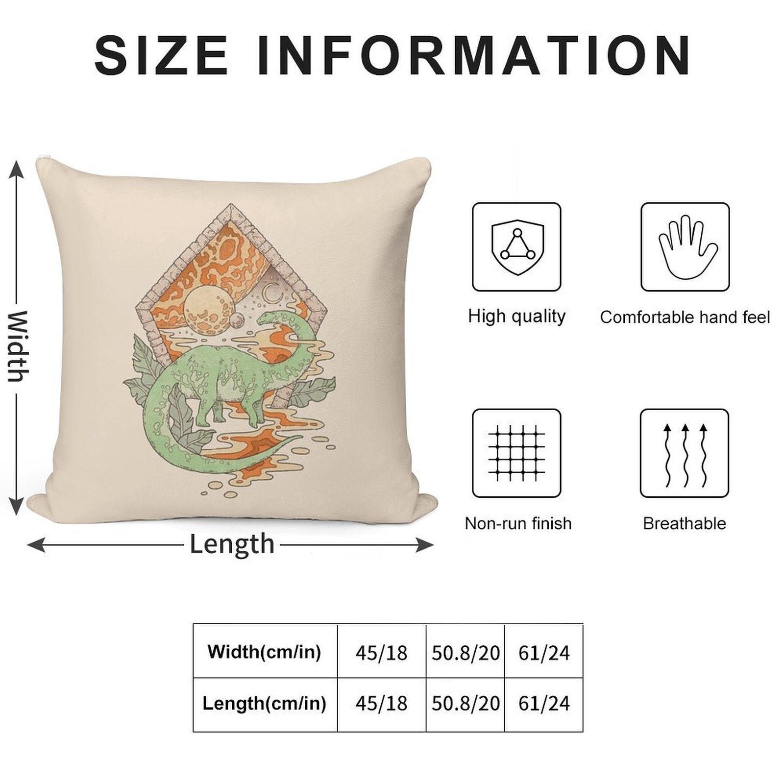 Aeon Archway Apatosaurus  Dinosaur Sci-Fi Space Art Soft Warmth Comfort Throw Pillow