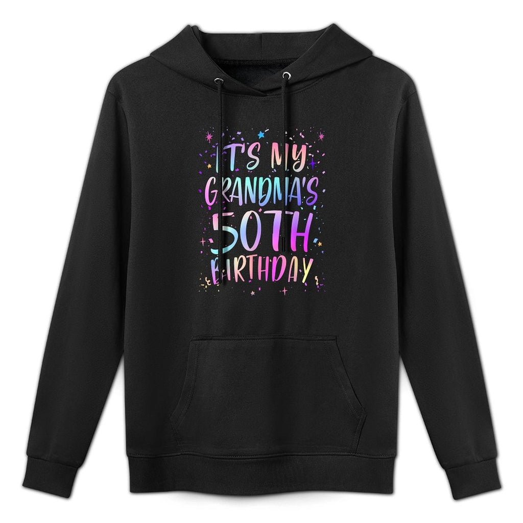 Its My Grandmas 50th Birthday Colorful Happy 50 Years Old Easy Care Hoodie
