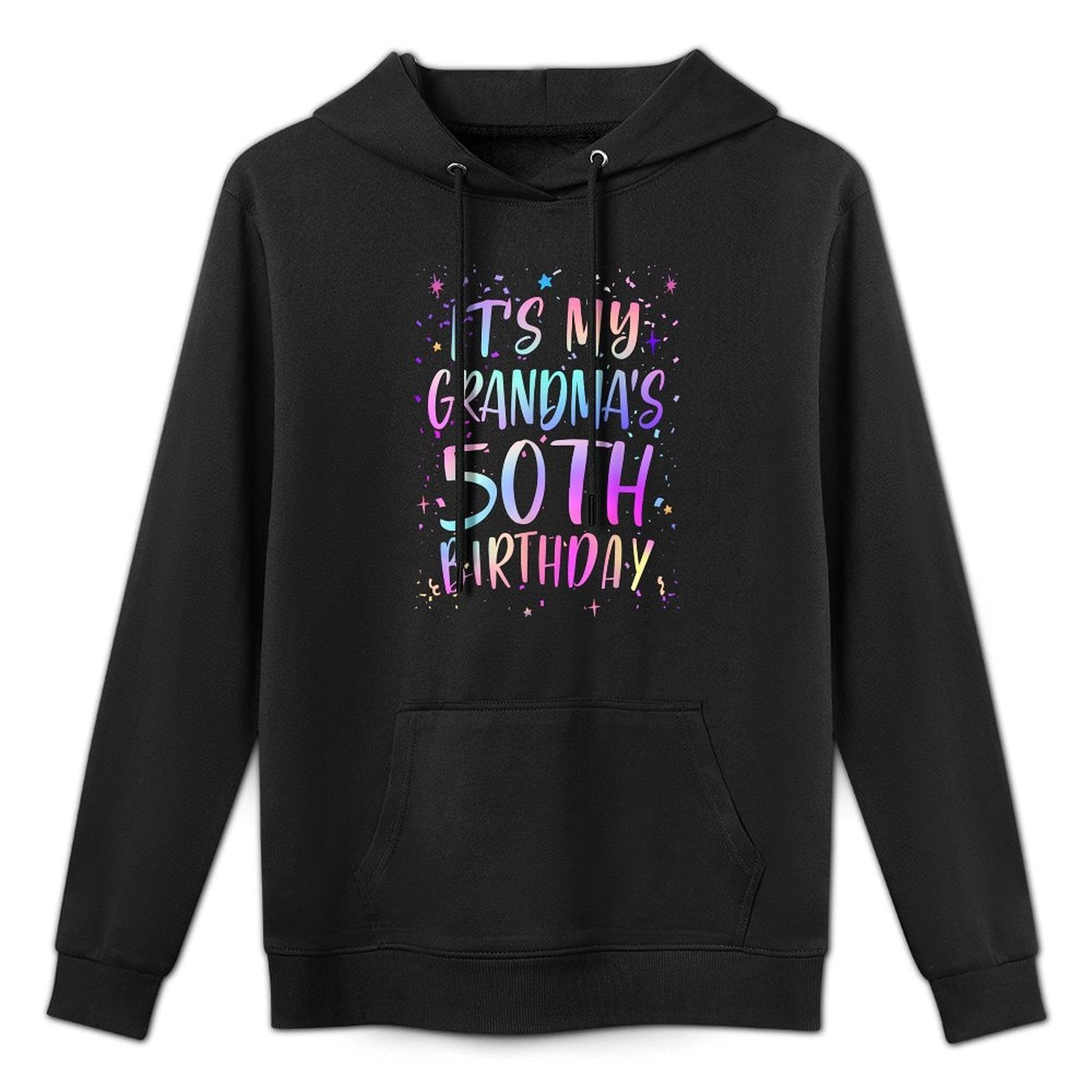 Its My Grandmas 50th Birthday Colorful Happy 50 Years Old Easy Care Hoodie