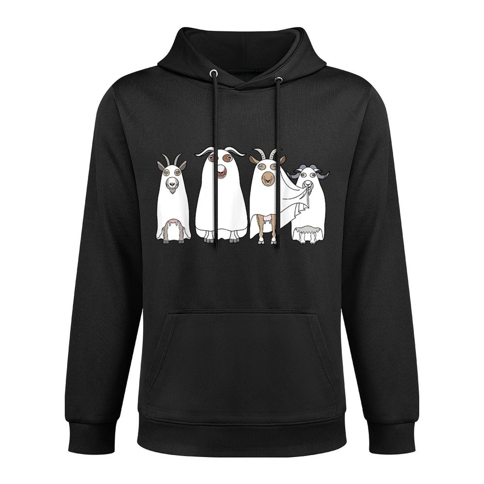 Goat Ghost Halloween Farmer Goat Lover Scary Spooky Season Versatile Streetwear Hoodie
