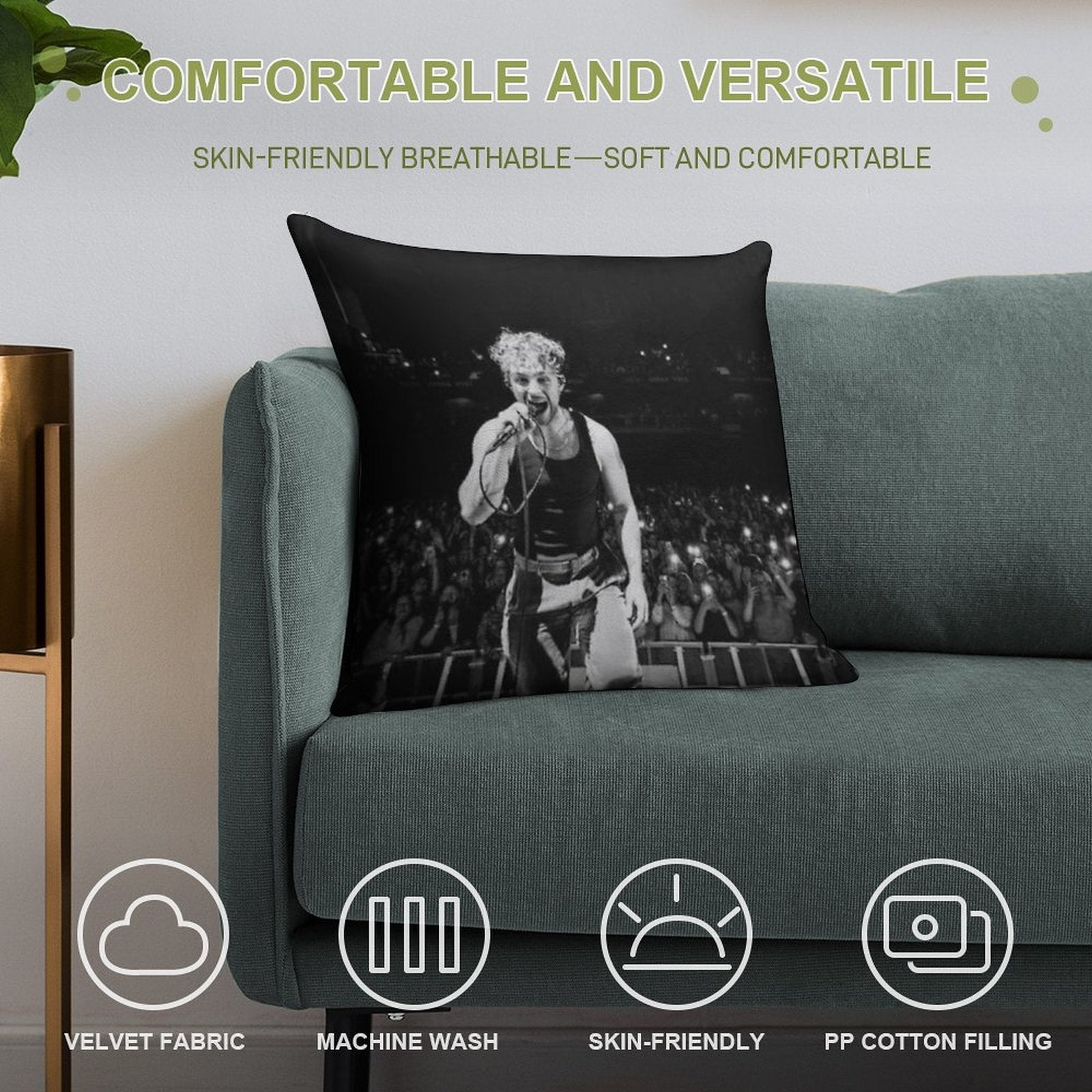 Tom Grennan Soft Ultra-Soft Texture Throw Pillow