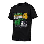 4th Birthday Garbage Truck Lover 4 Years Old Bday  Quick-drying T-Shirt