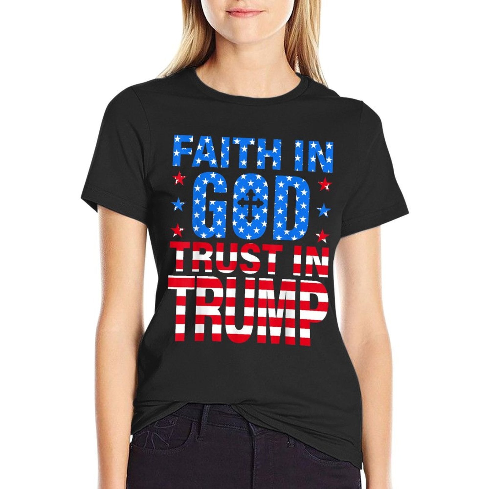 Faith In God Trust In Trump  Breathable T-Shirt