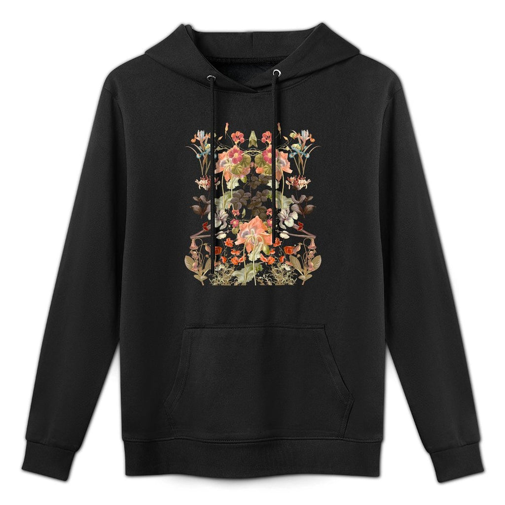 Vintage Inspired Flower Botanical Chart Plant Lover Adjustable Hood Hoodie