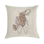 Cicada Soft Short Plush Fabric Throw Pillow