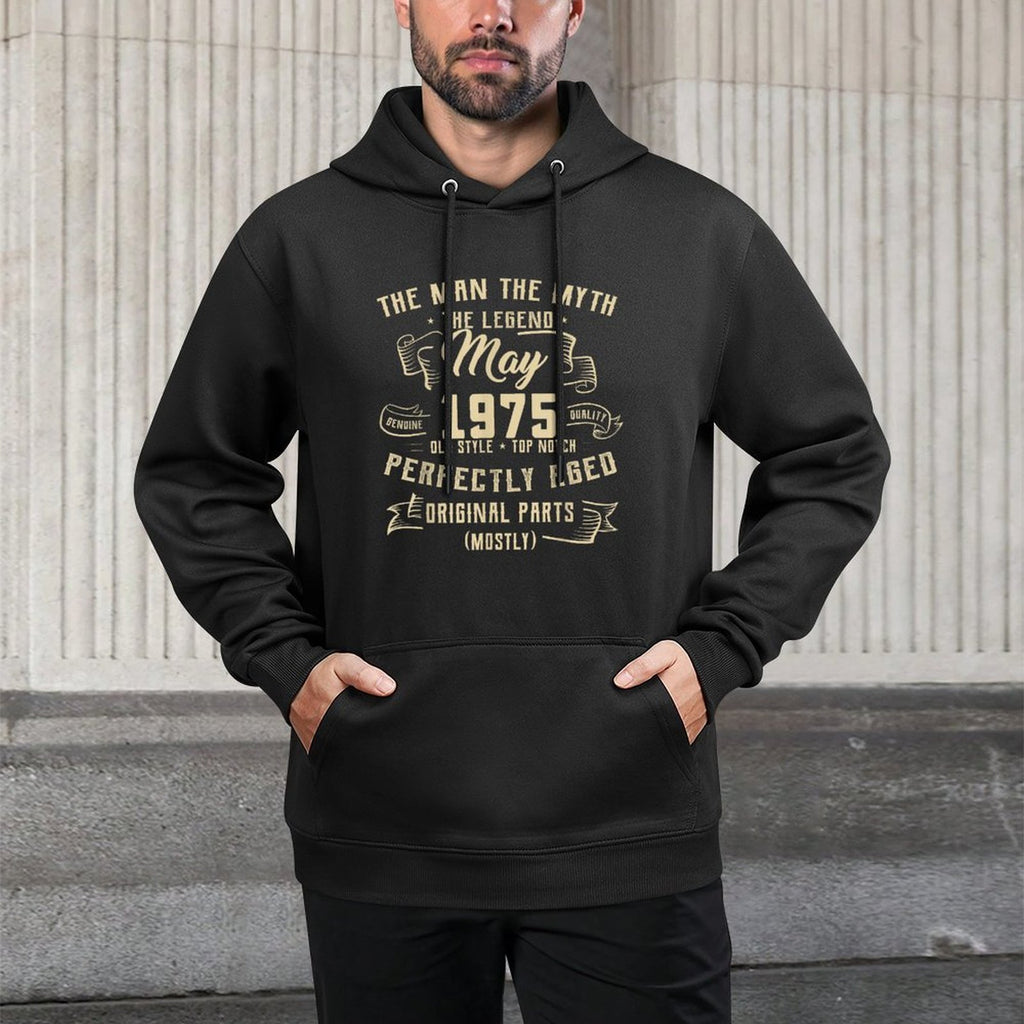 Man Myth Legend May 1975 50th Birthday 50 Yrs Old Versatile Streetwear Hoodie