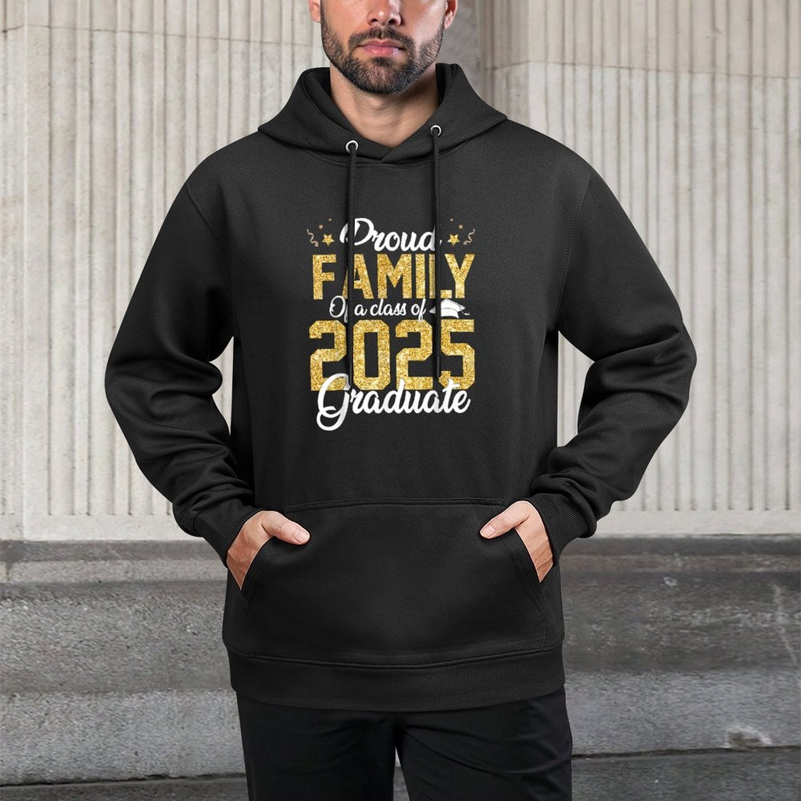 Proud Family Of A Class of 2025 Graduate Senior Graduation Unisex Design Hoodie