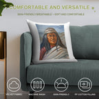 Chief Juh - Nednai Chiricahua Apache Chief Soft Washable Throw Pillow