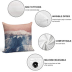Pink Sand Beach Soft Decorative Cover Throw Pillow