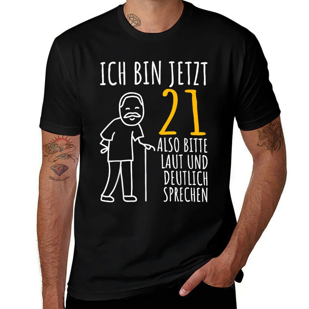 21st Birthday Man  Ich Bin Jetzt 21  21st Birthday  Easy-care T-Shirt