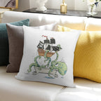 Kraken in The Tub Soft Durable Construction Throw Pillow