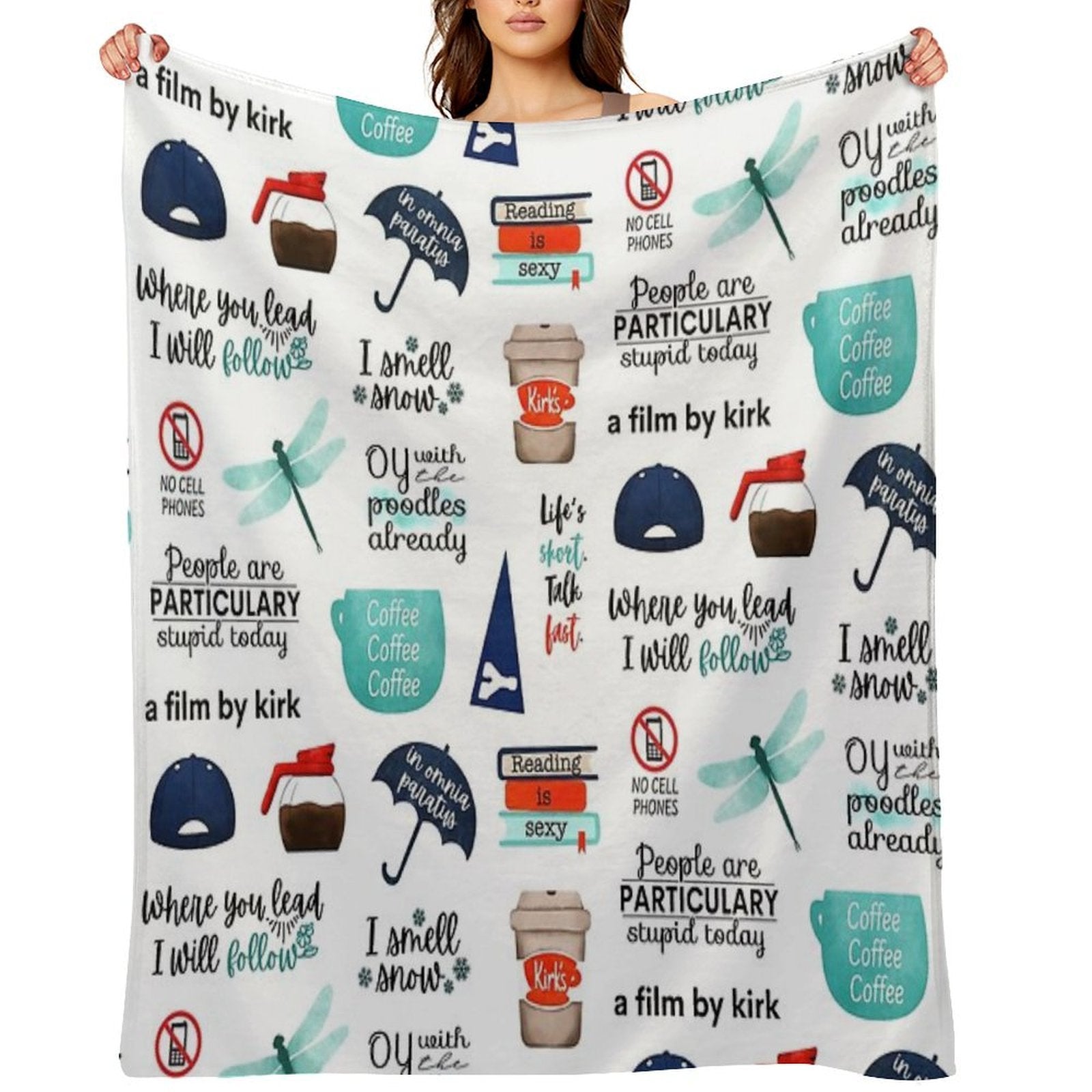 Bigger Sticker Pack I Smell Snow, In Omnia Paratus, A Film by Kirk All-season Throw Blanket