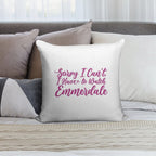 Sorry I Can't I Have to Watch Emmerdale Soft Warmth Comfort Throw Pillow