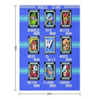 Mega Man 2 - Stage Select Compact Throw Blanket