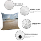 Towards Kingstone Island Weston-Super-Mare Soft Warmth Comfort Throw Pillow