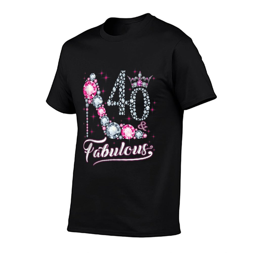 40 And & Fabulous 1980 40Th Birthday Gift For Womens  Fade-proof Color T-Shirt