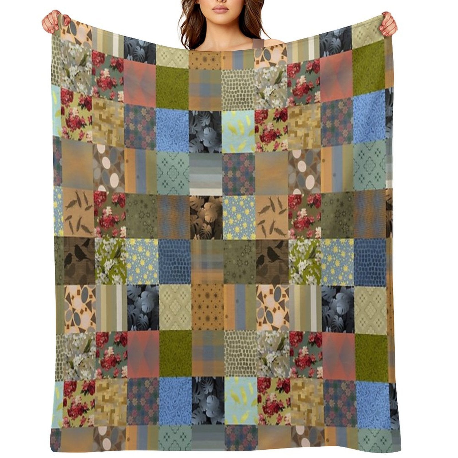 Artticarlo Designs Quilt 1 Repeat 5748 Versatility Throw Blanket