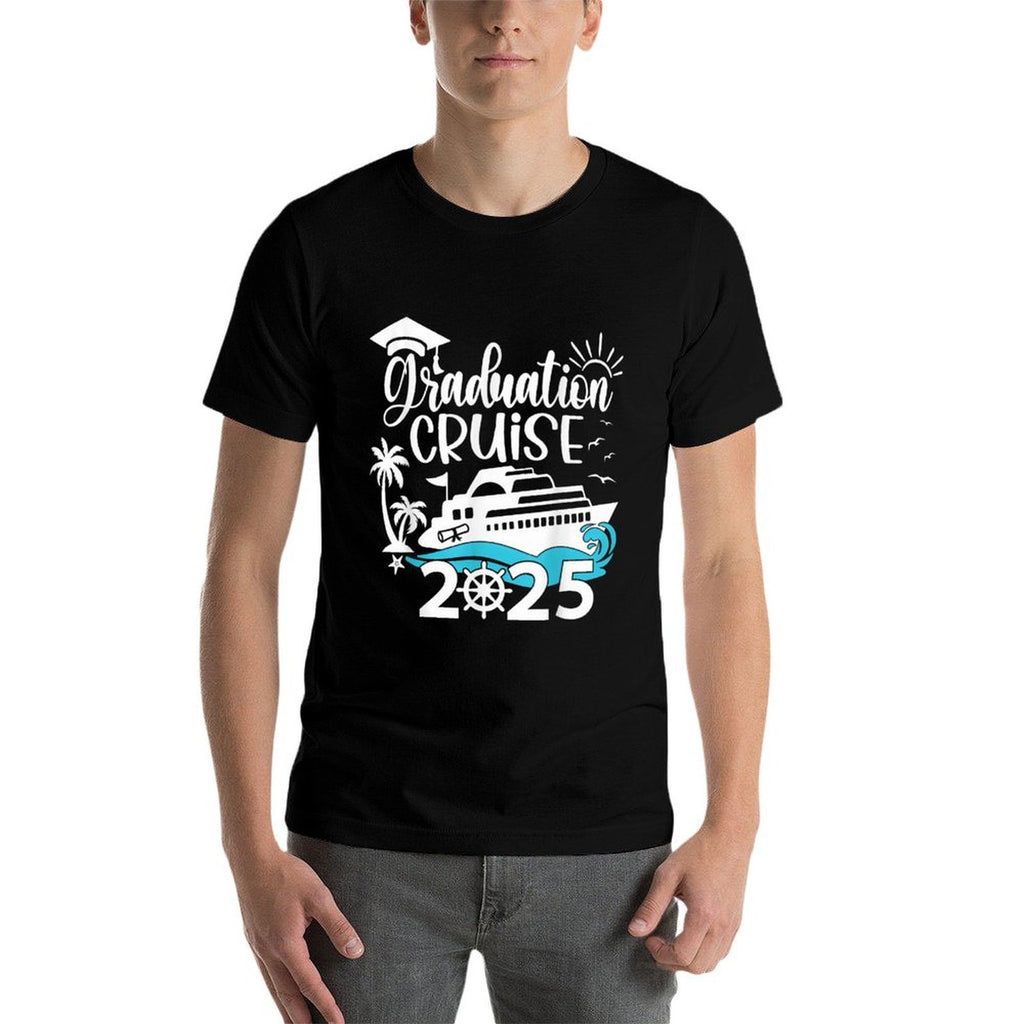 Graduation Cruise 2025 Senior Grad Trip Family Matching  Summer-ready Fabric T-Shirt