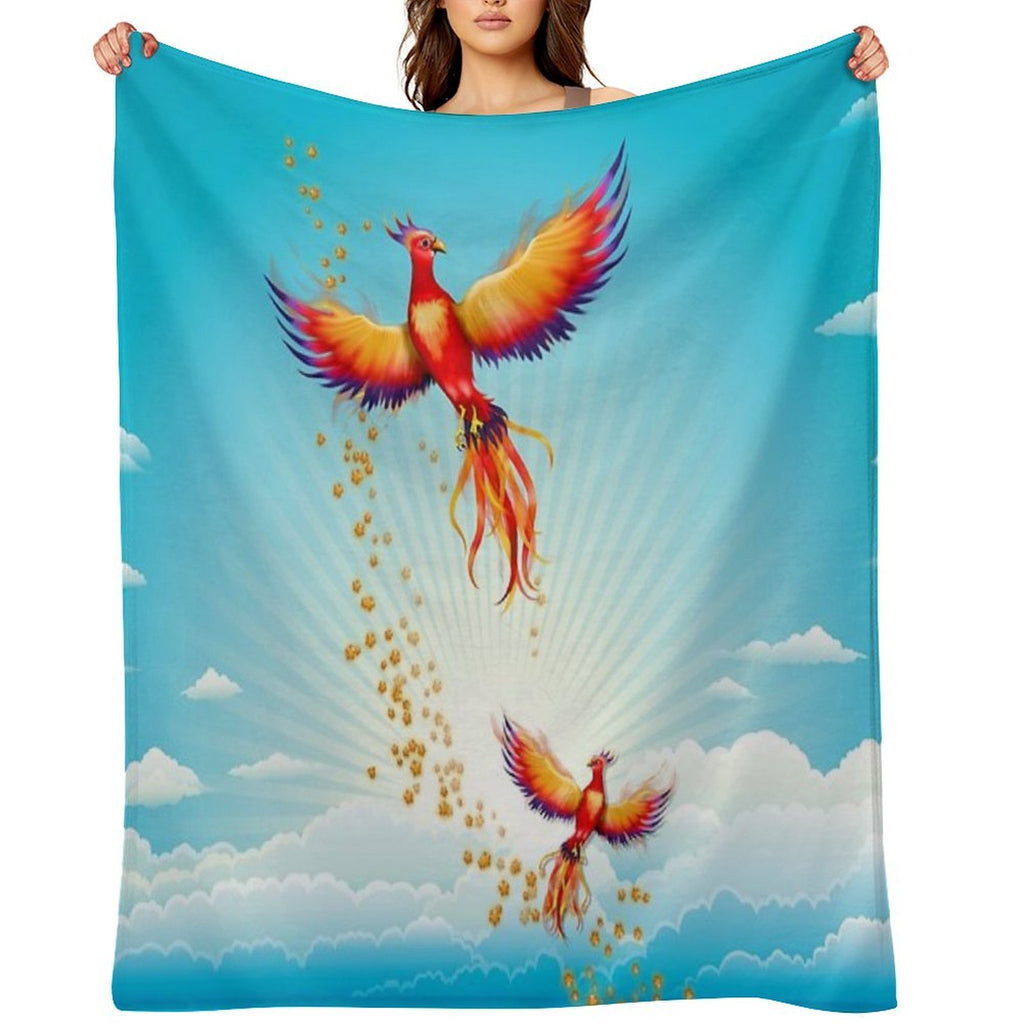 Phoenix Rising Easy Care Throw Blanket