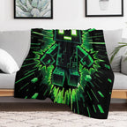Creeper Explosion 2 Sustainable Throw Blanket