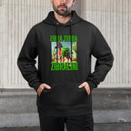 Kids Italian Brainrot Character Zibra Zubra Zibralini Kids Meme Premium Customizable Surface Hoodie