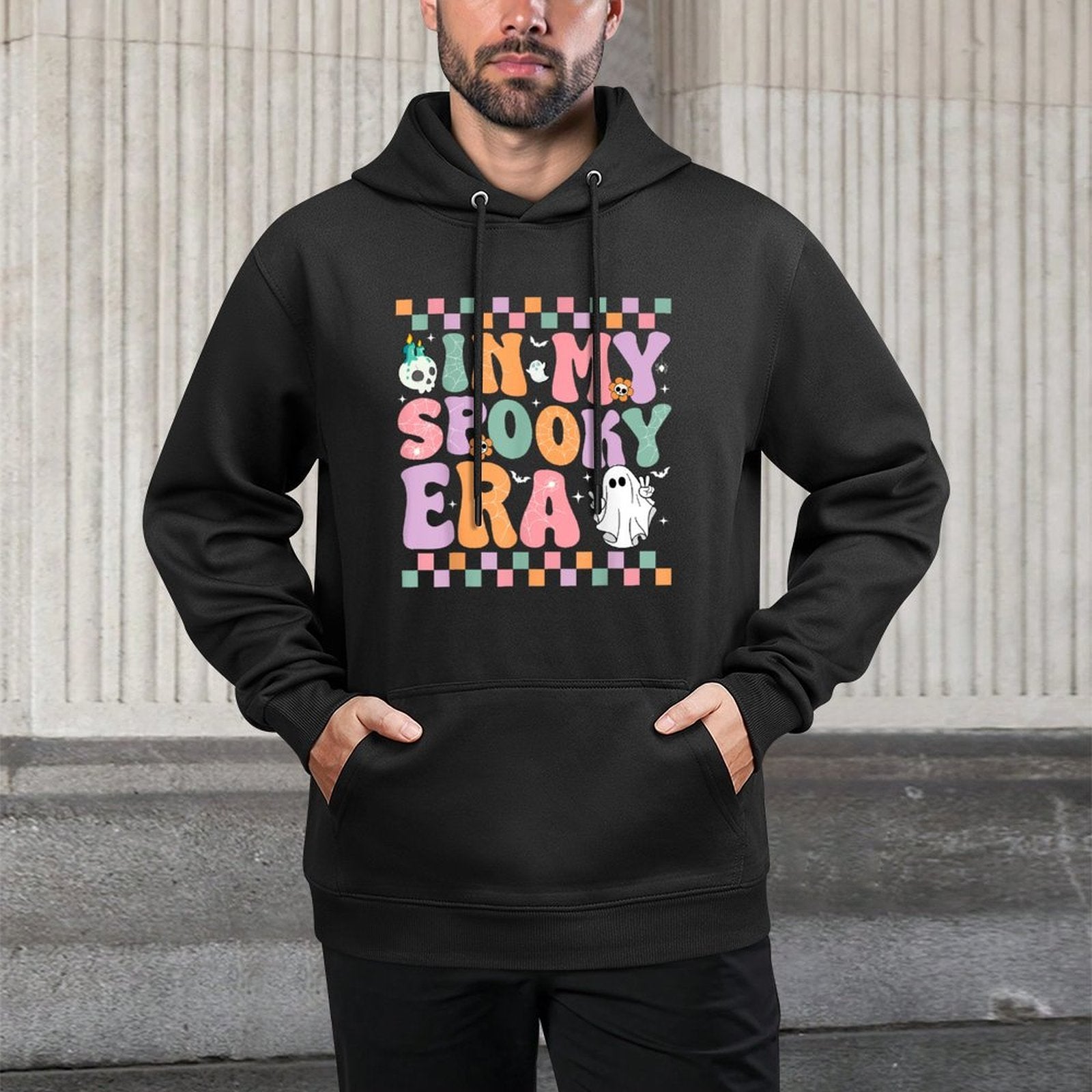 In My Spooky Era Cute Ghost Halloween Costume Girl Women Kid Colorfast Hoodie