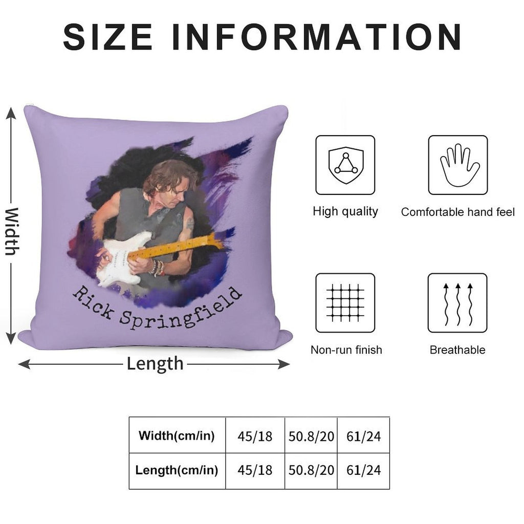 Rick Springfield In Concert Soft Decorative Cover Throw Pillow