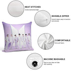 BTS THe Best All Members Soft Skin-Friendly Throw Pillow