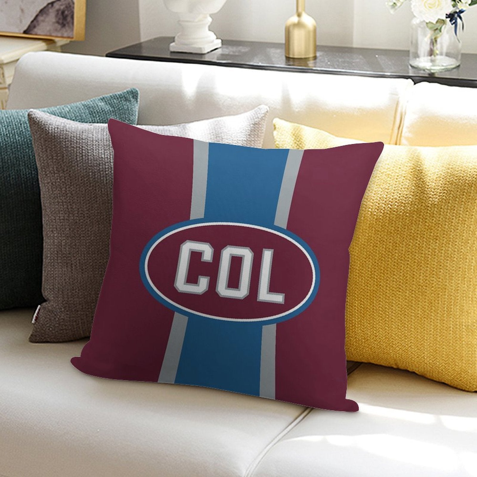 Colorado Oval Soft Shrink-Resistant Throw Pillow