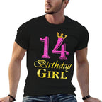 14 Birthday Girl Princess 14 Years Old 14th Birthday  Stretchy T-Shirt