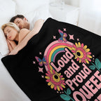 Queef Queen Embarrassing Adult Women Inappropriate Queefing Travel-friendly Throw Blanket