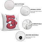 Red 5 Soft Warmth Comfort Throw Pillow