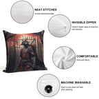 Armored Samurai Soft Shrink-Resistant Throw Pillow