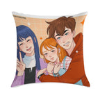 The Trio Friend Soft Skin-Friendly Throw Pillow