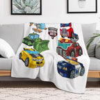 Transformers Rescue Bots Vechicles Anti-pilling Throw Blanket