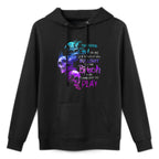 The Good Girl In Me Got Tired Of The Bullshit SKull Rose Shape Retention Hoodie