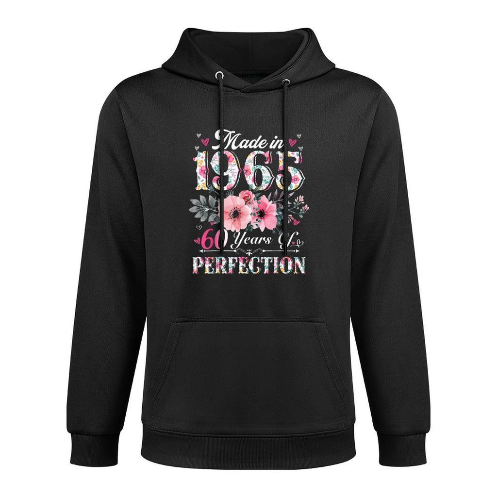 60 Year Old Made In 1965 Floral 60th Birthday Gifts Women Customizable Surface Hoodie