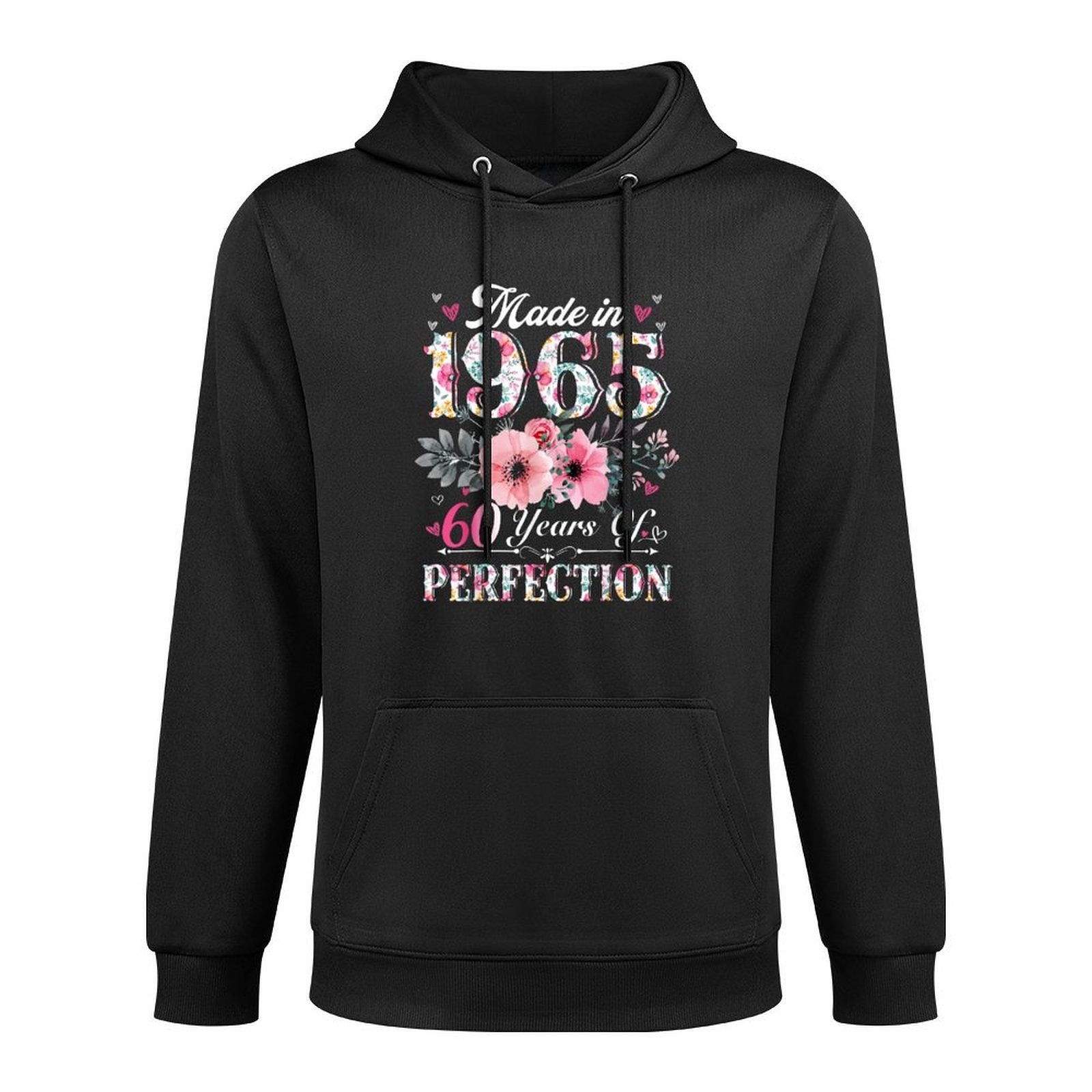 60 Year Old Made In 1965 Floral 60th Birthday Gifts Women Customizable Surface Hoodie