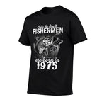 50 Years Old Fisherman Born in 1975 Fishing 50th Birthday  Relaxed-fit T-Shirt