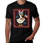 Cute America Goose 4th Of July US Patriotic Bow Girl  Affordable Price T-Shirt