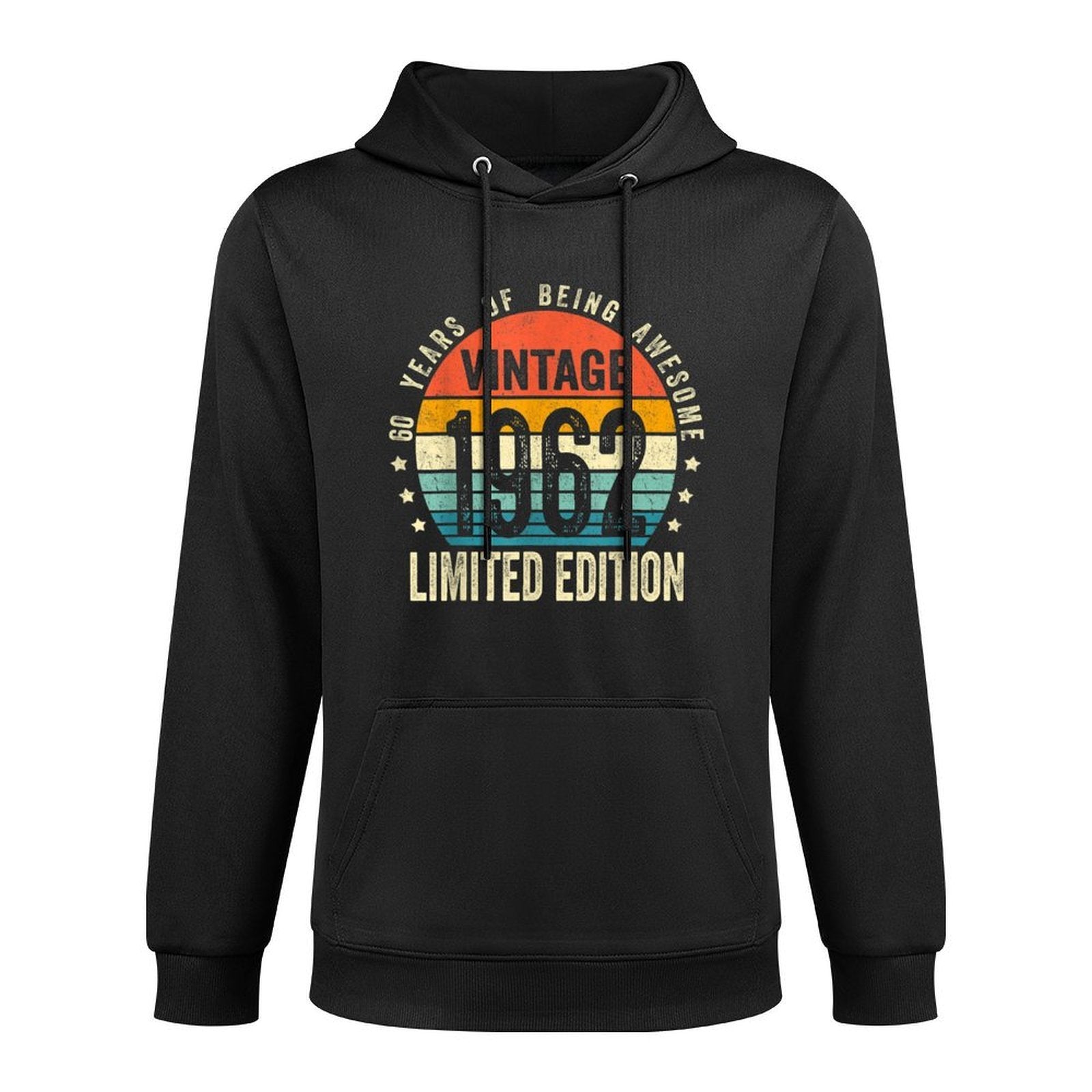 60 Year Old Gifts Vintage 1962 Limited Edition 60th Birthday Breathable Fabric Hoodie