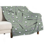Golf Clubs Gift-ready Throw Blanket