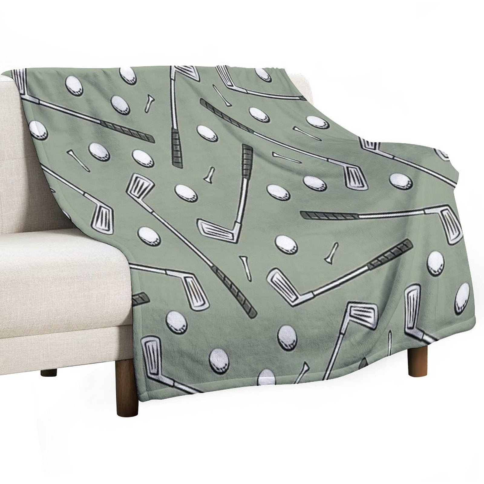 Golf Clubs Gift-ready Throw Blanket