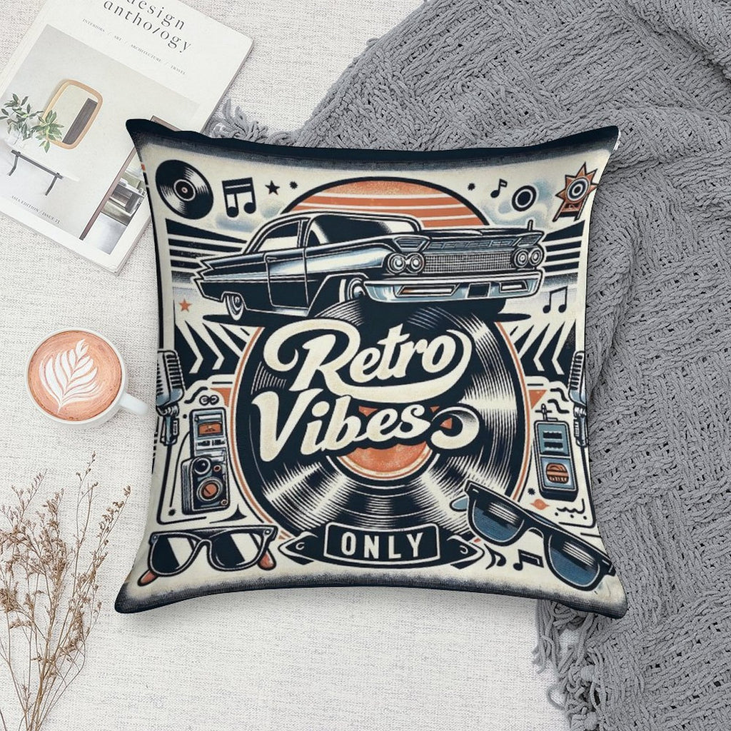Retro Vibes Soft Multiple Sizes Throw Pillow
