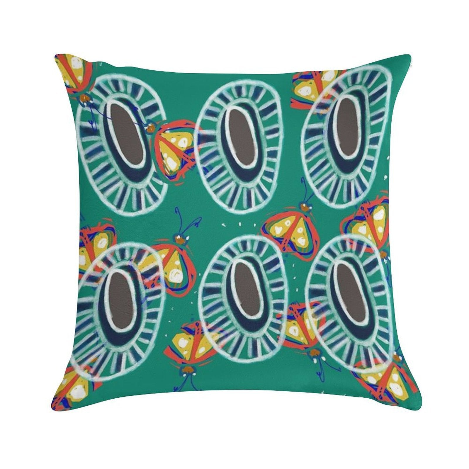 Burrudjarra Native Butterfly . Soft Multiple Sizes Throw Pillow