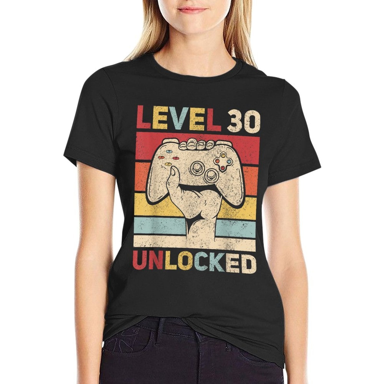 Level 30 Unlocked 30 Year Old Men Bday Outfit 30th Birthday  Lightweight T-Shirt