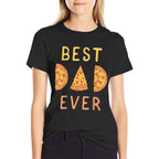Best Dad Ever Pizza Lover Fathers Day Papa Parenting  Durable T-Shirt