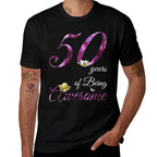 50 Year Old Awesome Floral 1973 50th Birthday Gift  Relaxed-fit T-Shirt